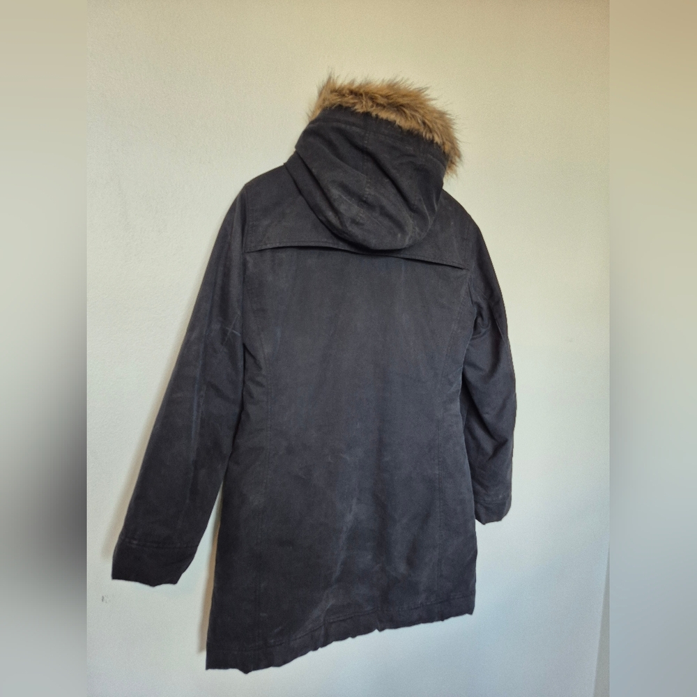 Aritzia Talula Babaton Parka Coat Size Large Black - Picture 3 of 8